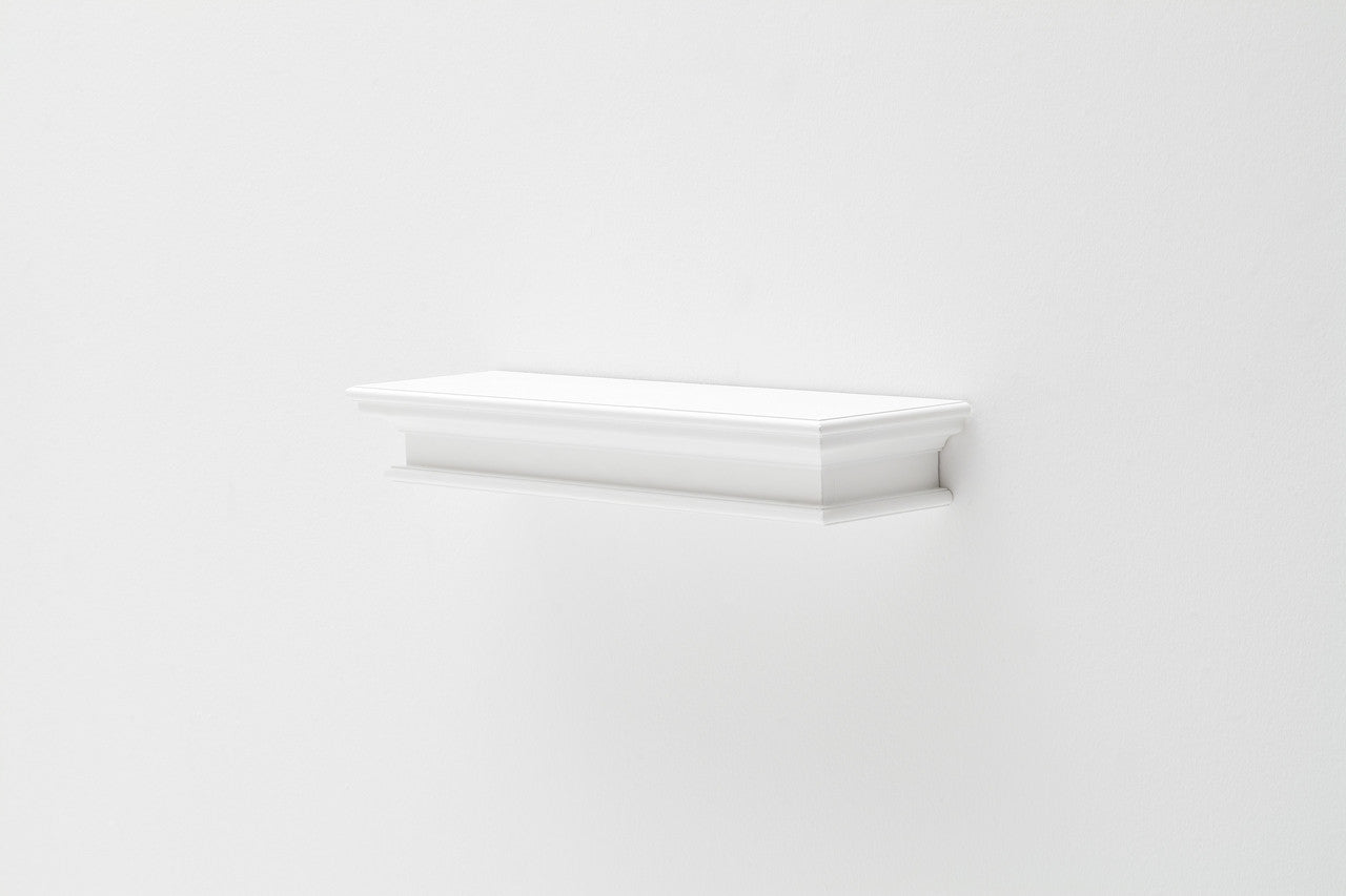 French Coastal Floating Wall Shelf, Long 32"