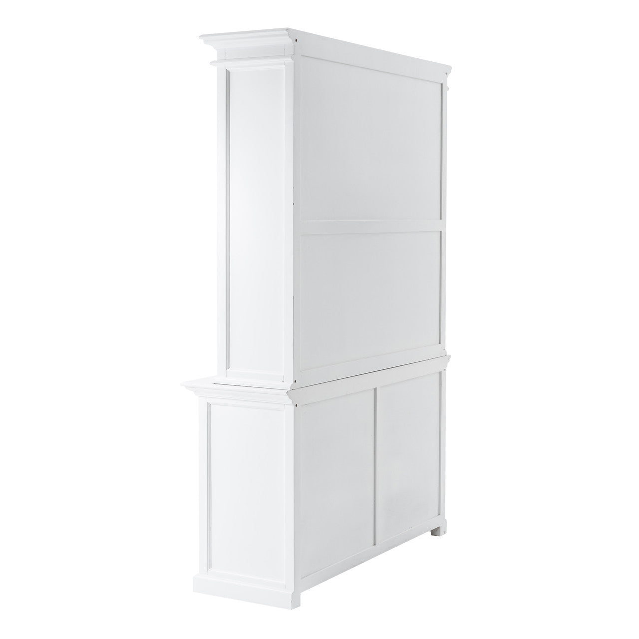 French Coastal Buffet Hutch Unit with 2 Adjustable Shelves 57"