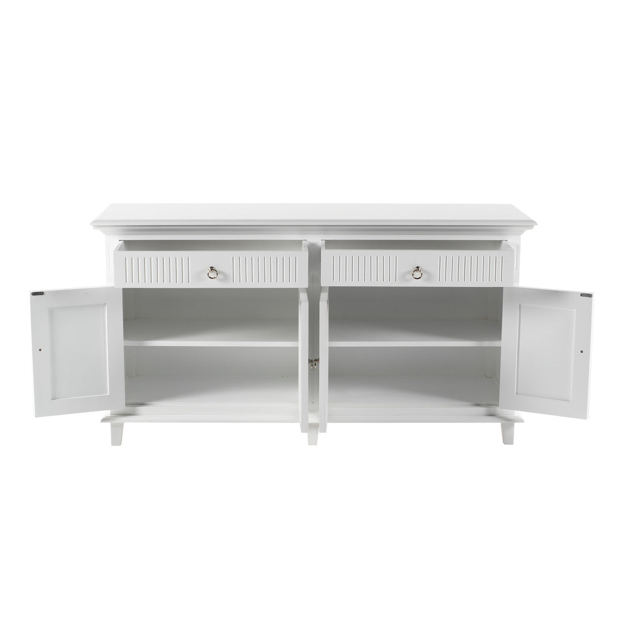 Scandi Coastal Hutch Bookcase Unit 63"