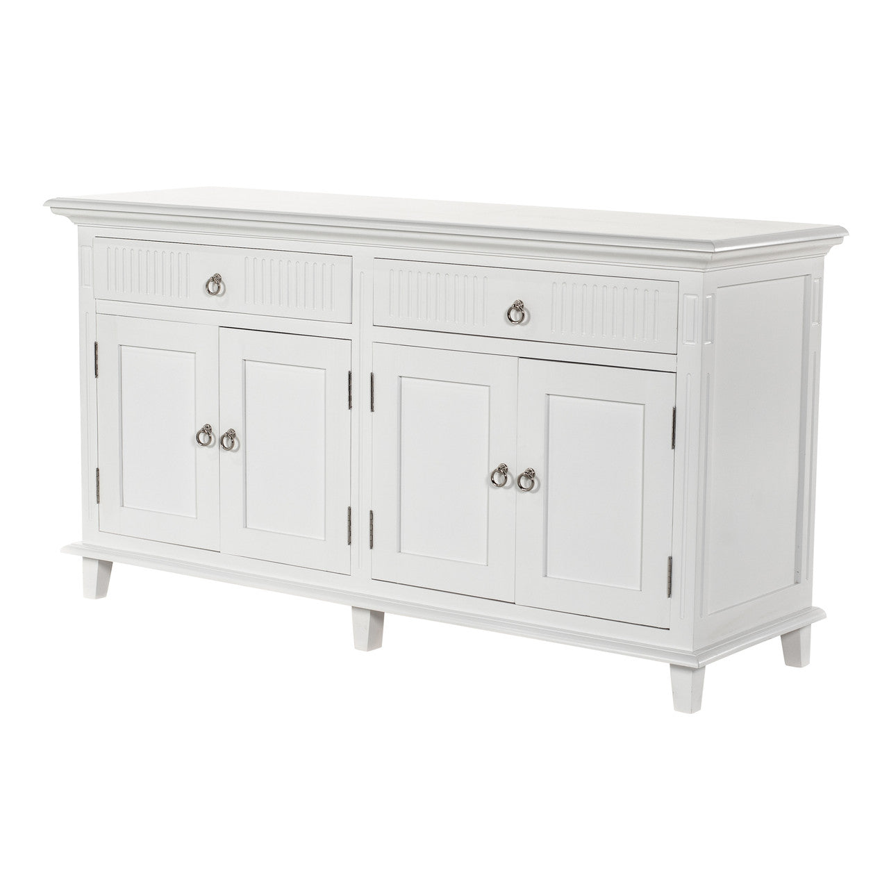 Scandi Coastal Hutch Bookcase Unit 63"