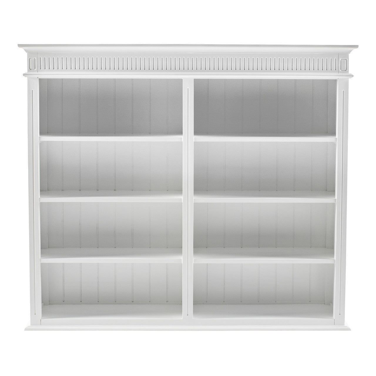 Scandi Coastal Hutch Bookcase Unit 63"