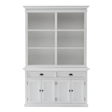 French Coastal Buffet Hutch Unit with 6 Shelves 57"