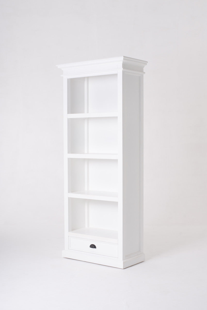 French Coastal Bookcase with 1 Drawer 32"