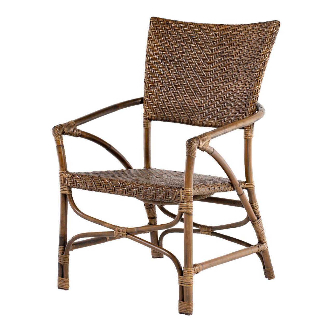 Coastal Wicker Jester Chair (Set of 2) 26"