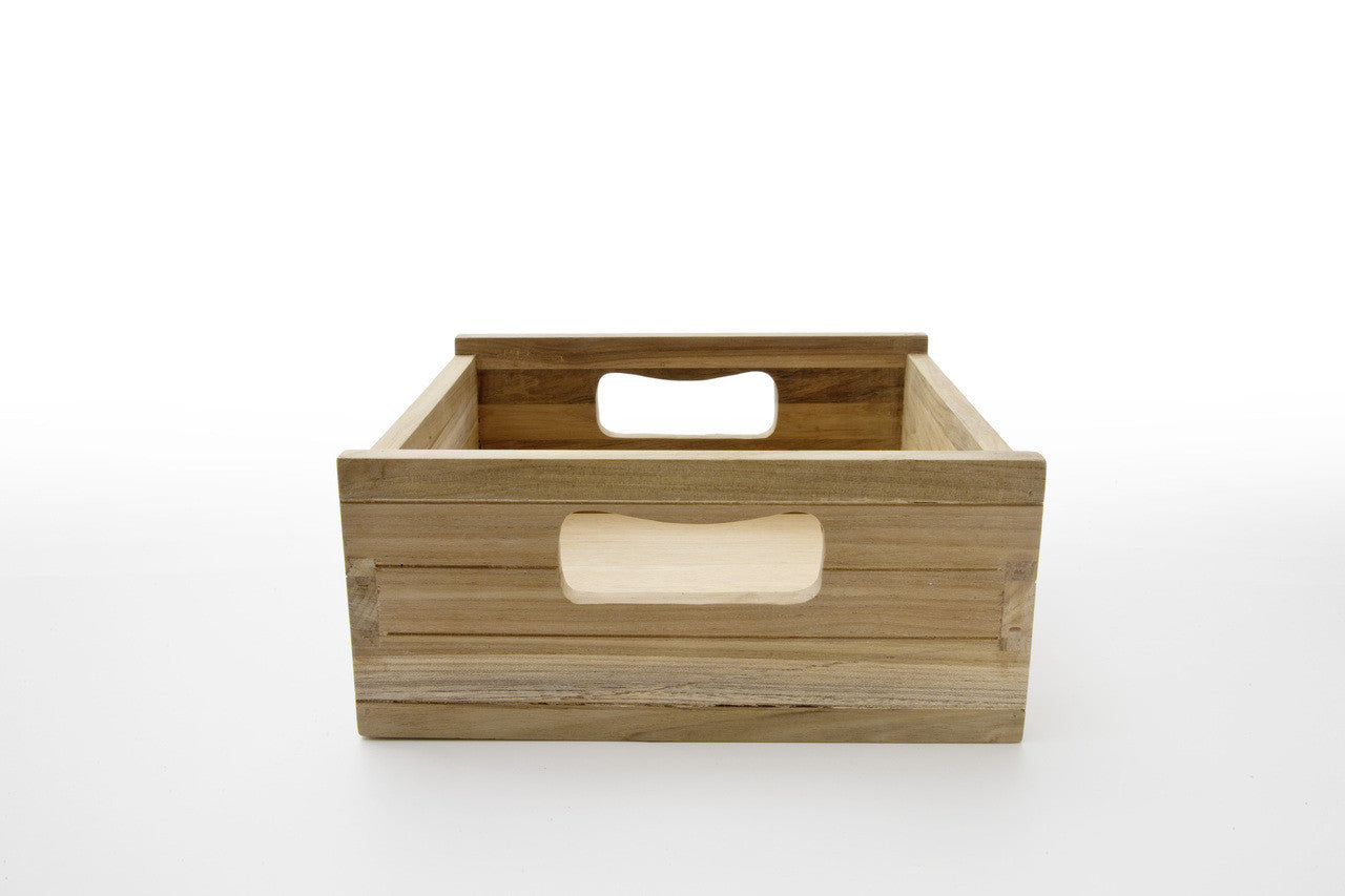 French Country Teak Wooden Box (Set of 3) 11"