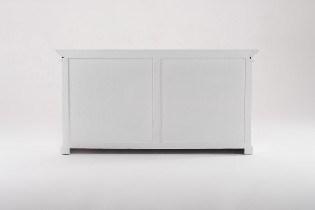French Coastal Display Buffet with 4 Glass Doors 64"