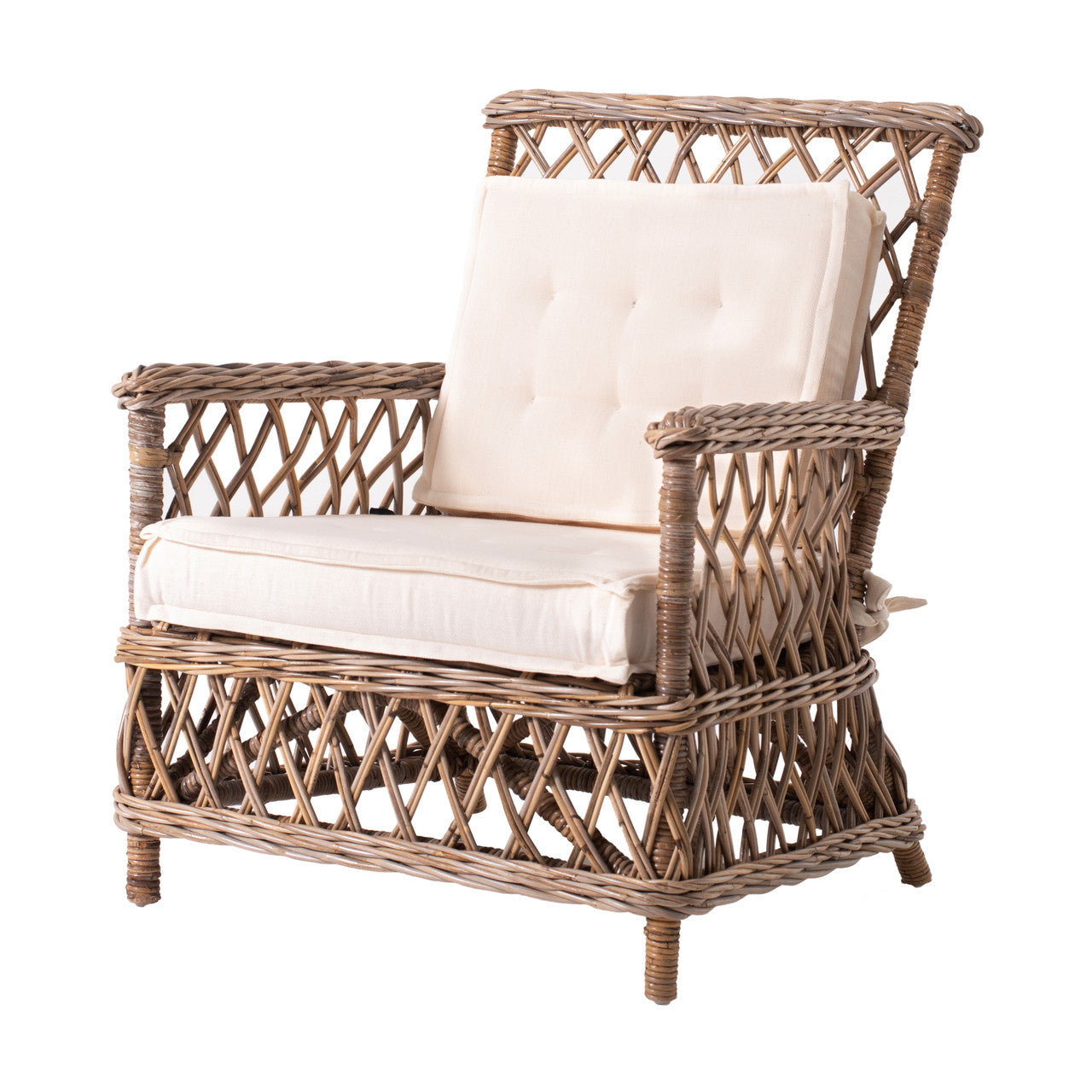 Coastal Wicker Marquis Chair (Set of 2) 30"