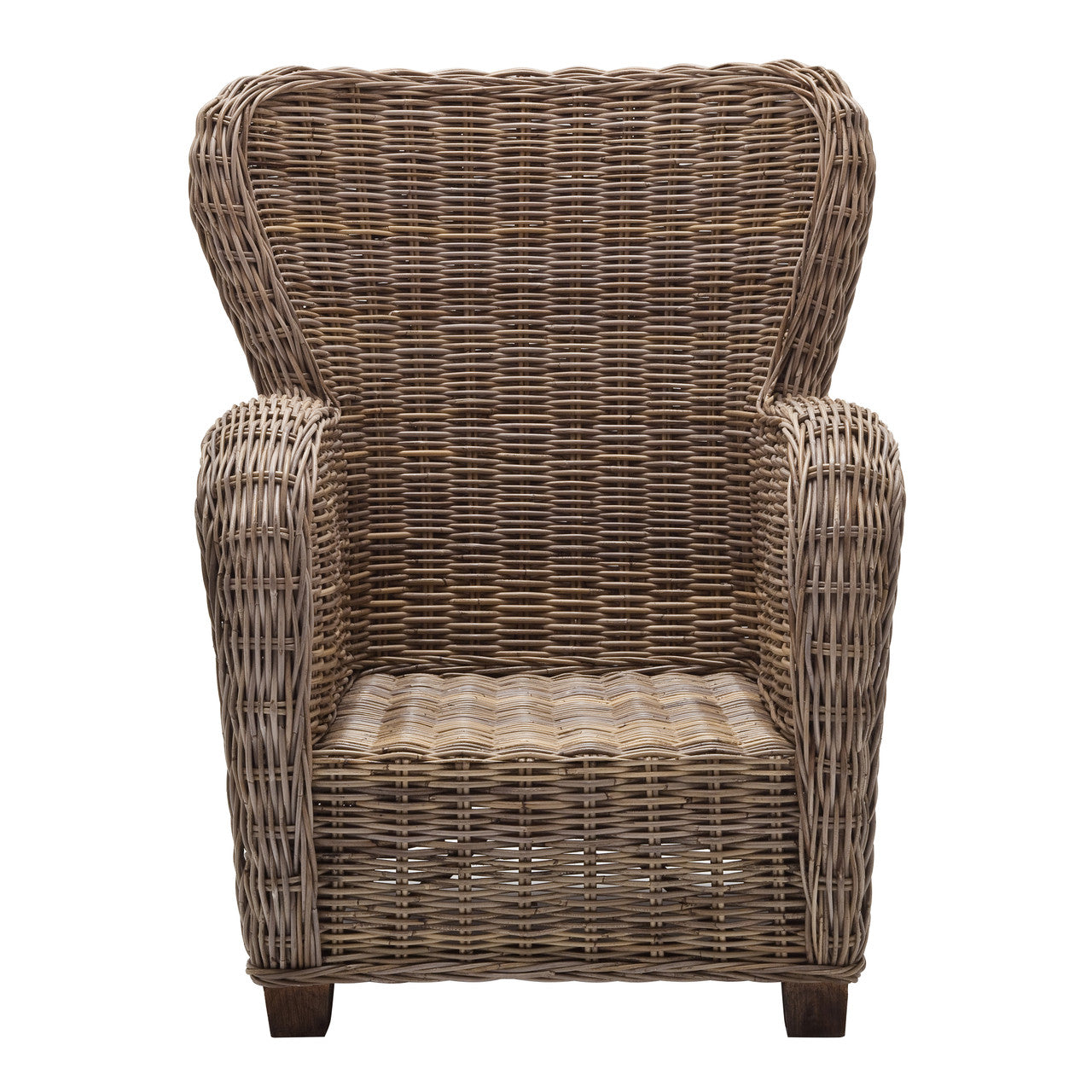Coastal Wicker Queen Chair 34"