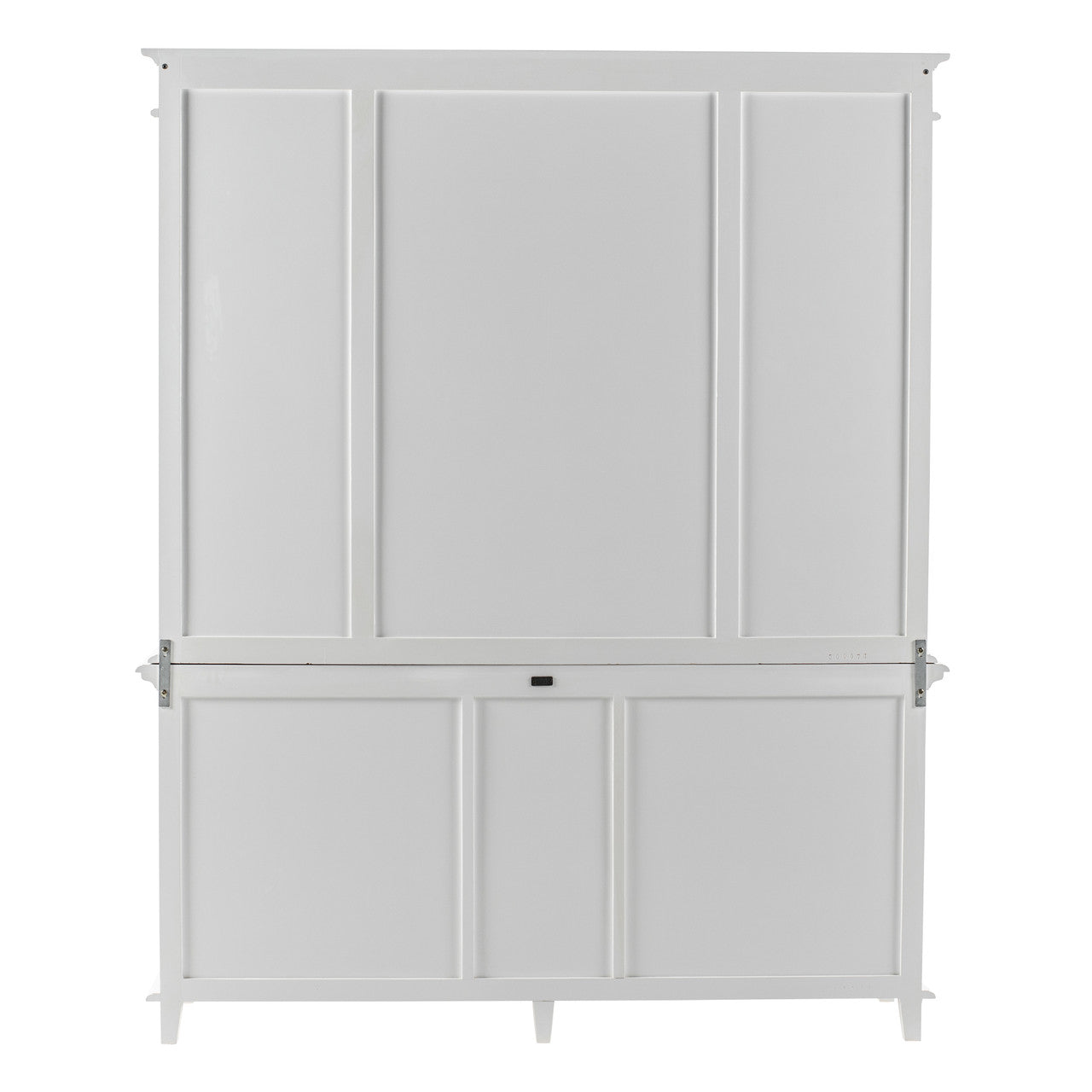 Scandi Coastal Kitchen Hutch Cabinet with 5 Doors 3 Drawers 71"