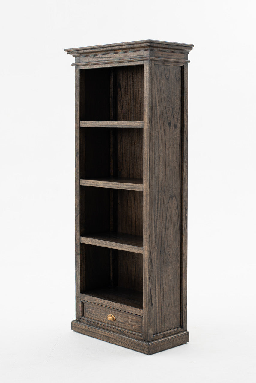 French Rustic Bookcase with 1 Drawer 32"