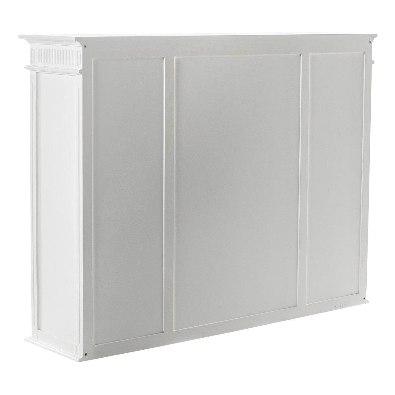 Scandi Coastal Kitchen Hutch Cabinet with 5 Doors 3 Drawers 71"