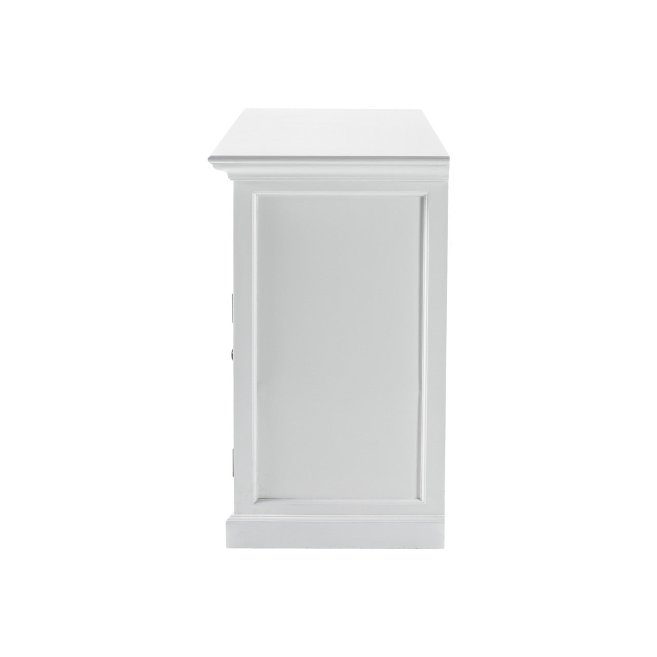 French Coastal Classic Buffet with Glass Doors  57"