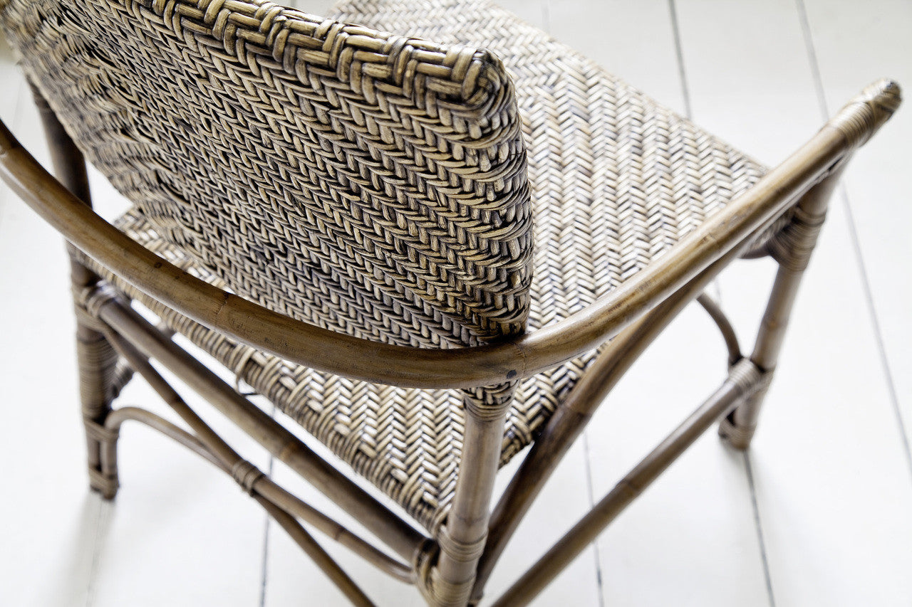 Coastal Wicker Jester Chair (Set of 2) 26"