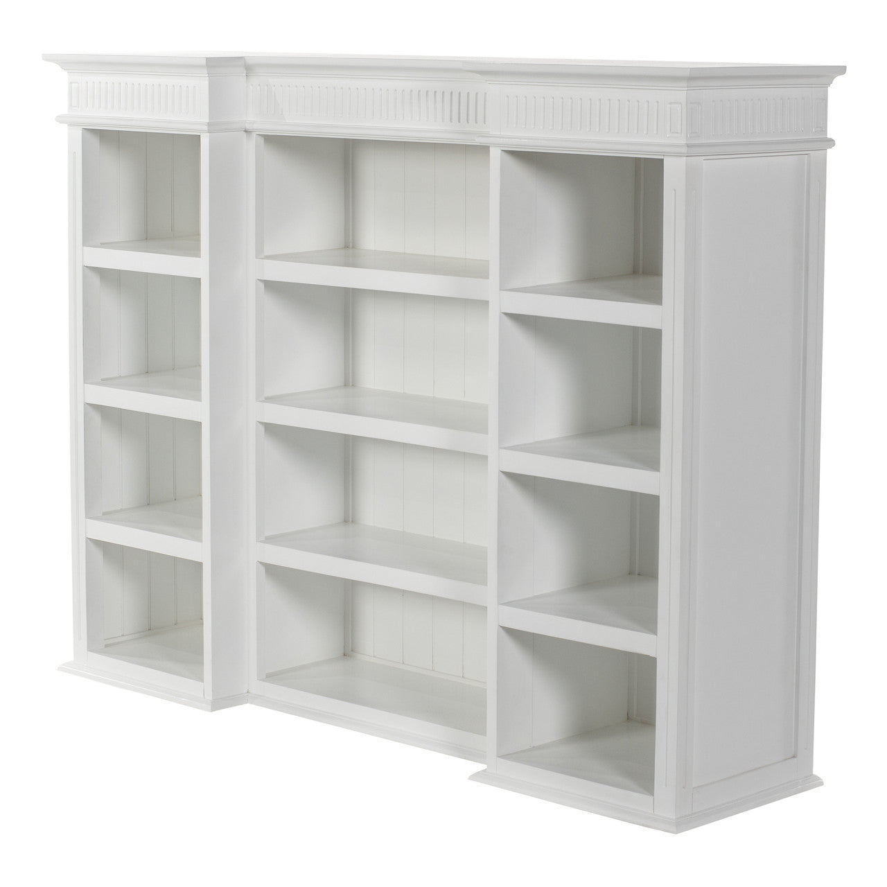 Scandi Coastal Kitchen Hutch Cabinet with 5 Doors 3 Drawers 71"