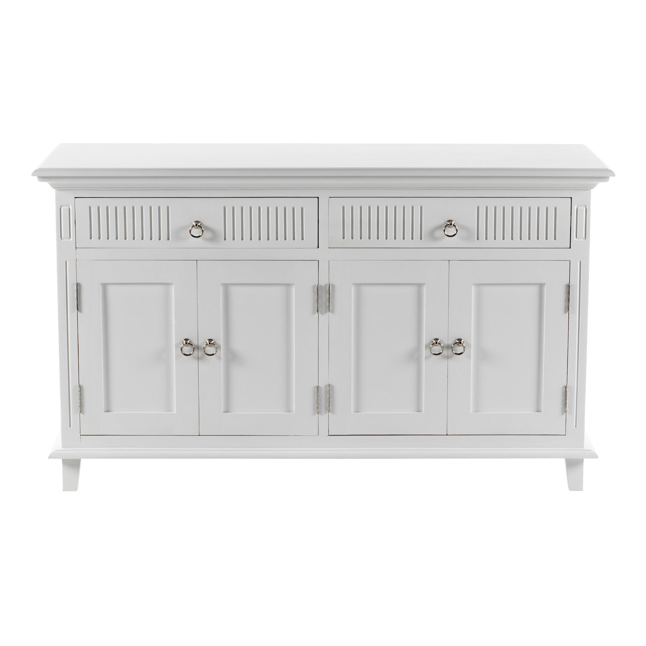 Scandi Coastal Hutch Unit with 6 Shelves 57"