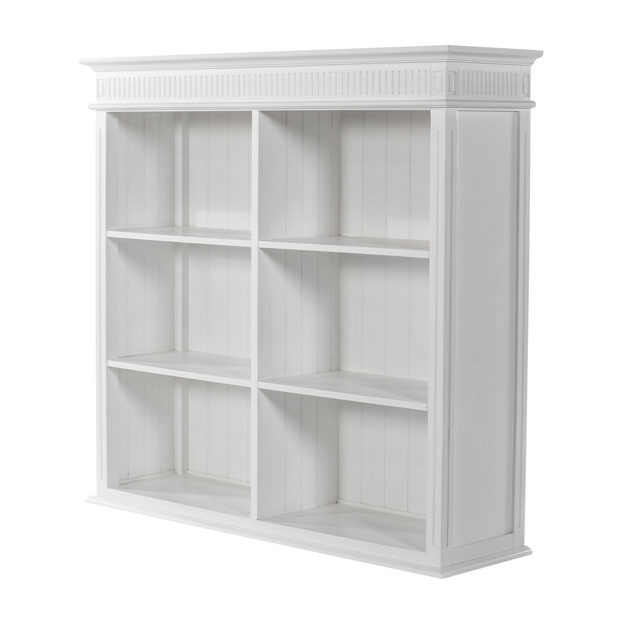 Scandi Coastal Hutch Unit with 6 Shelves 57"