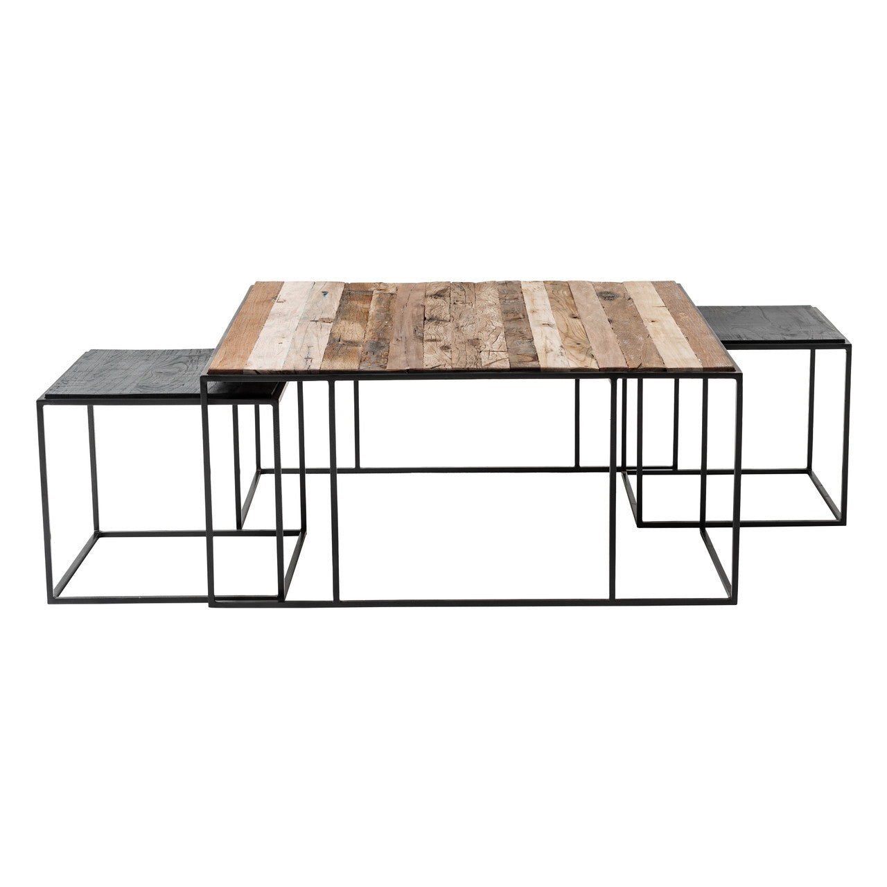 Industrial Nesting Coffee Table Set 100cm 39"