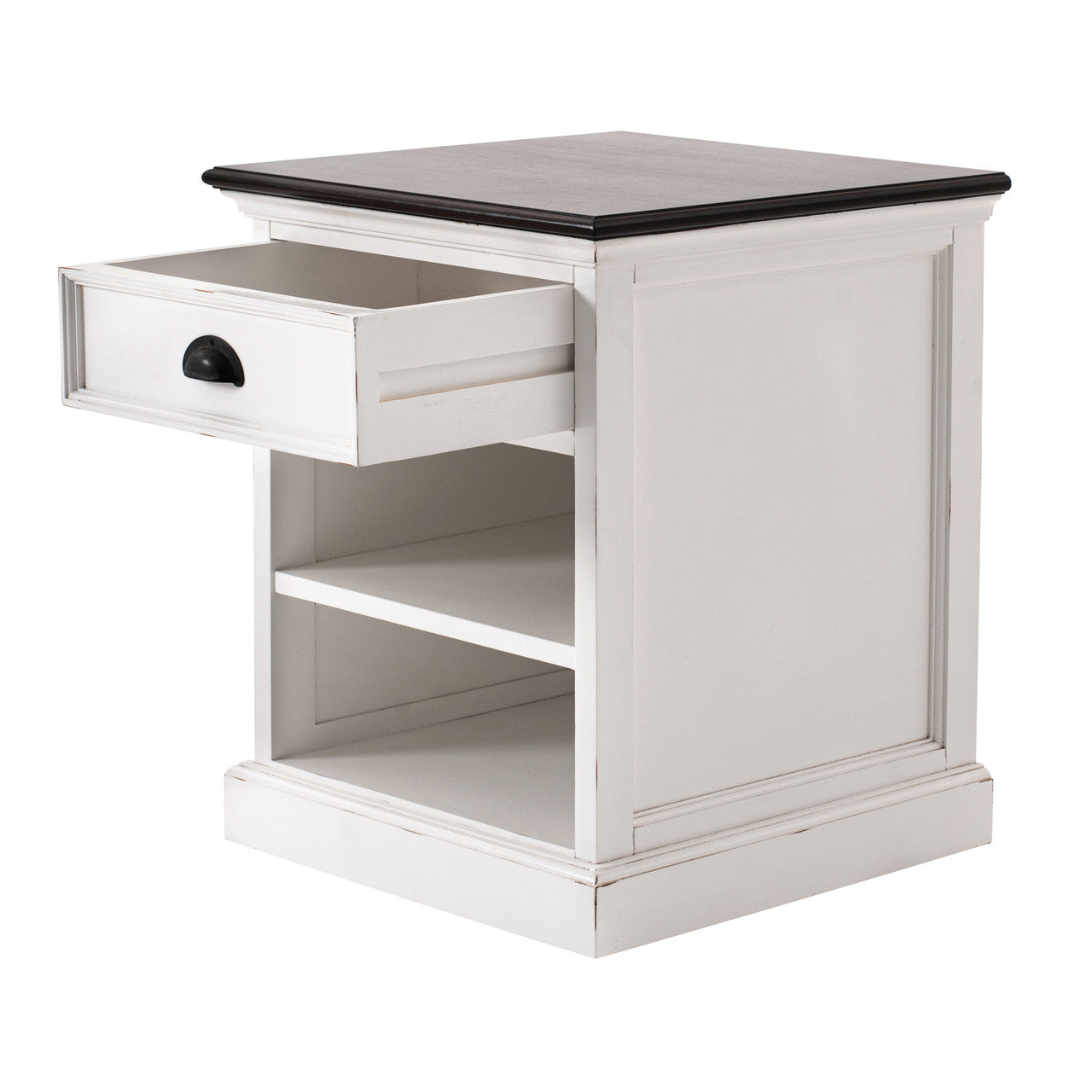 Modern Farmhouse Bedside Table with Shelves 20"