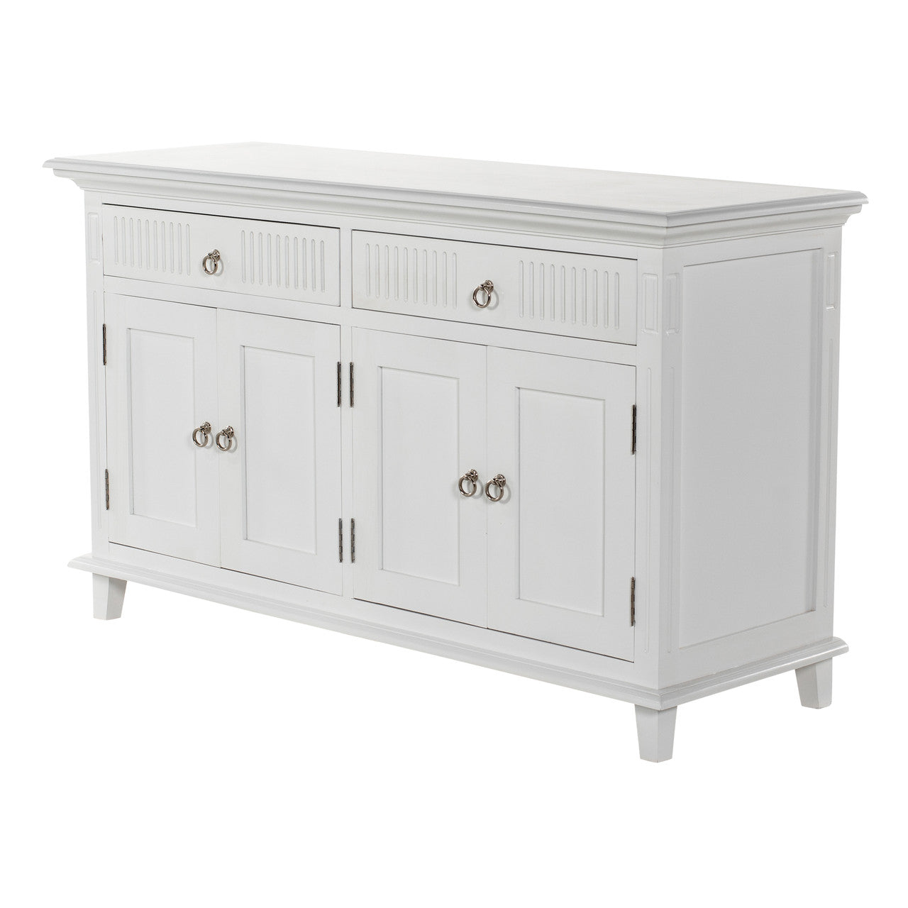 Scandi Coastal Hutch Unit with 6 Shelves 57"