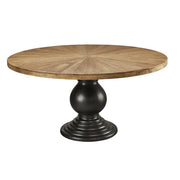 Equator Reclaimed Wood Round Dining Table 60"