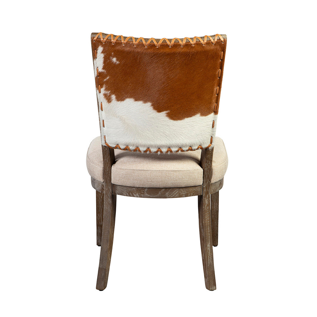 Austin Leather & Linen Hide Back Side Chair
