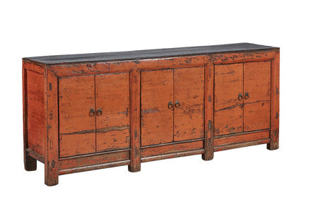 Large Antique Amber Sideboard - 81'