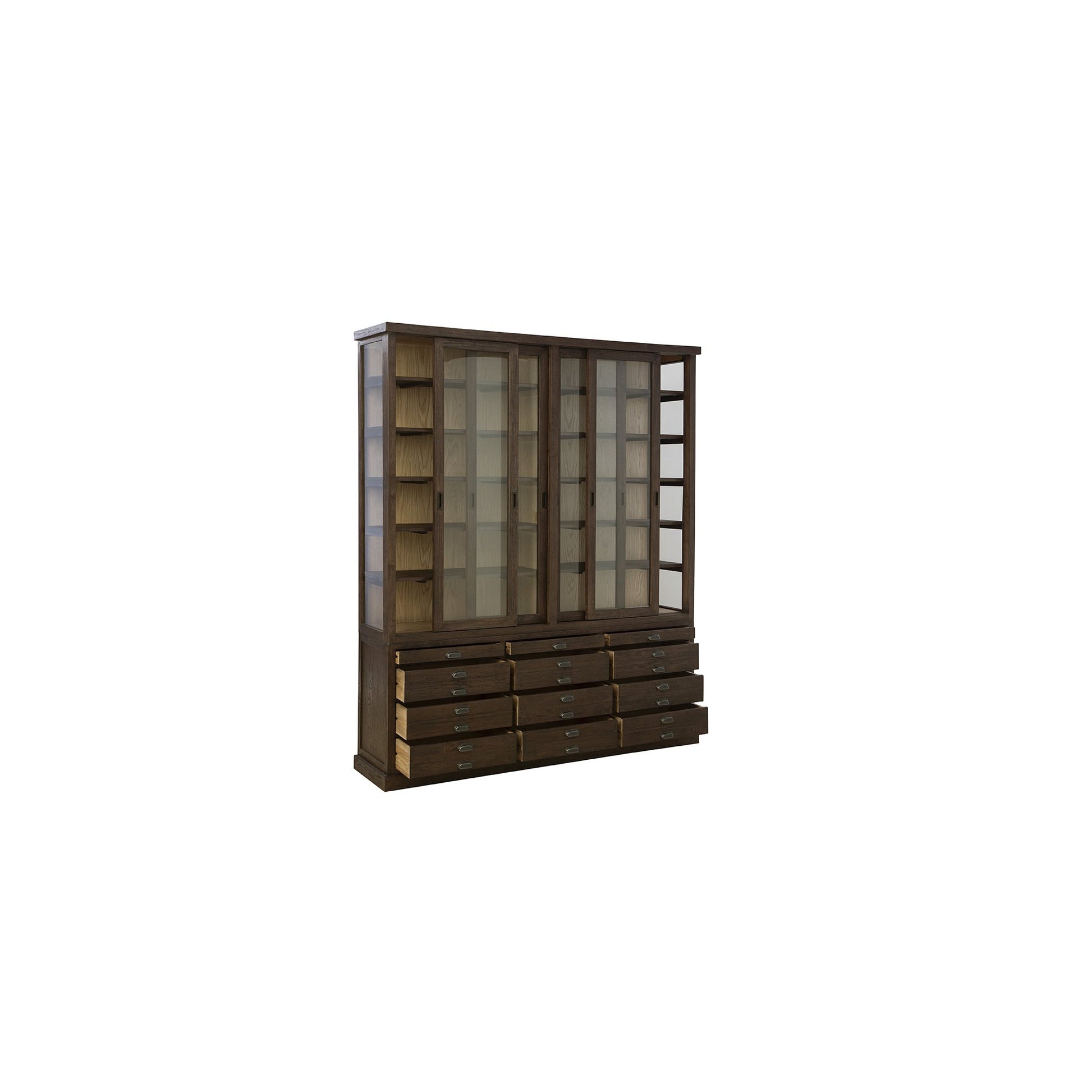 Brown Balmoral Display Cabinet - 75' detail view by Furniture Classics at ZIN Home