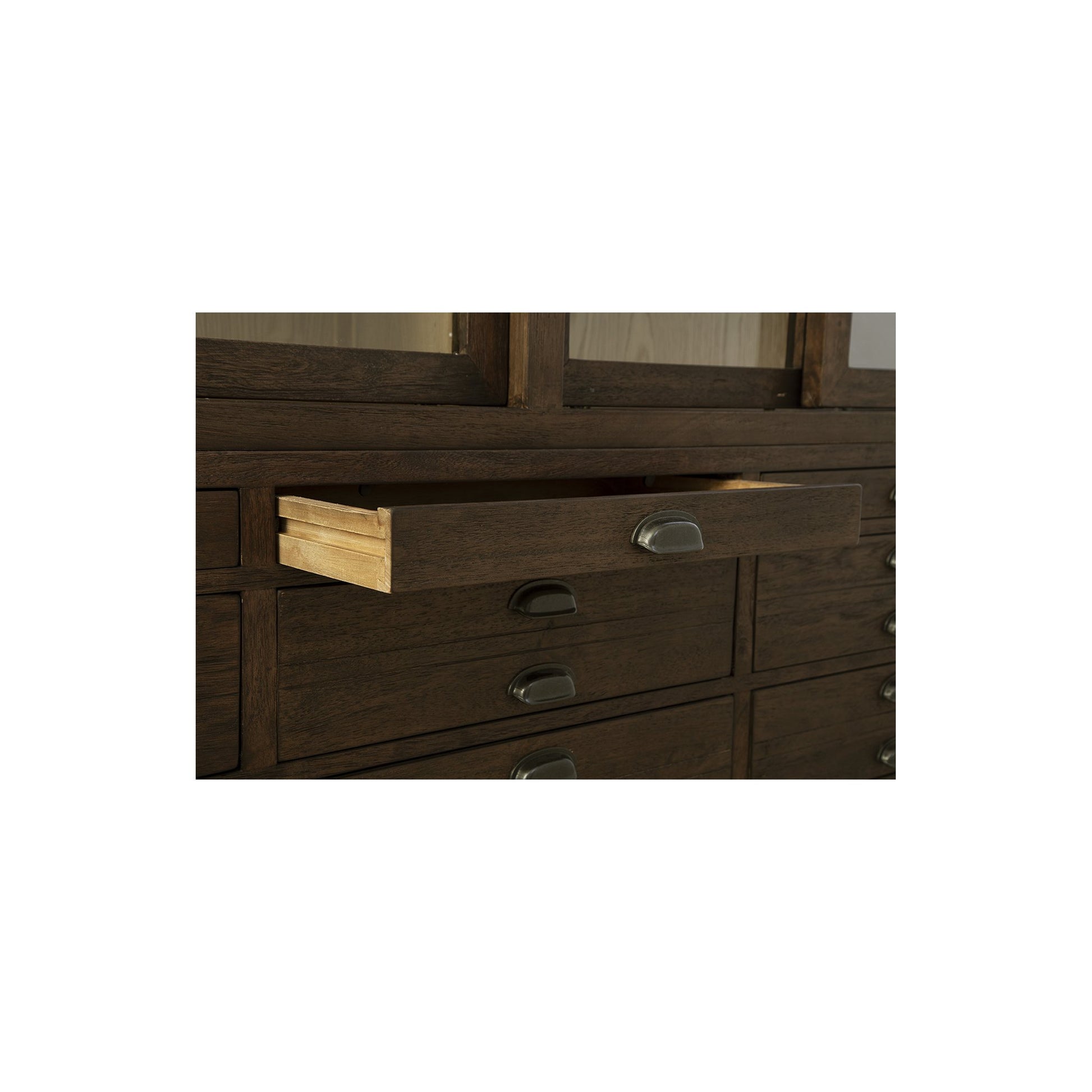 Brown Balmoral Display Cabinet - 75' detail view by Furniture Classics at ZIN Home