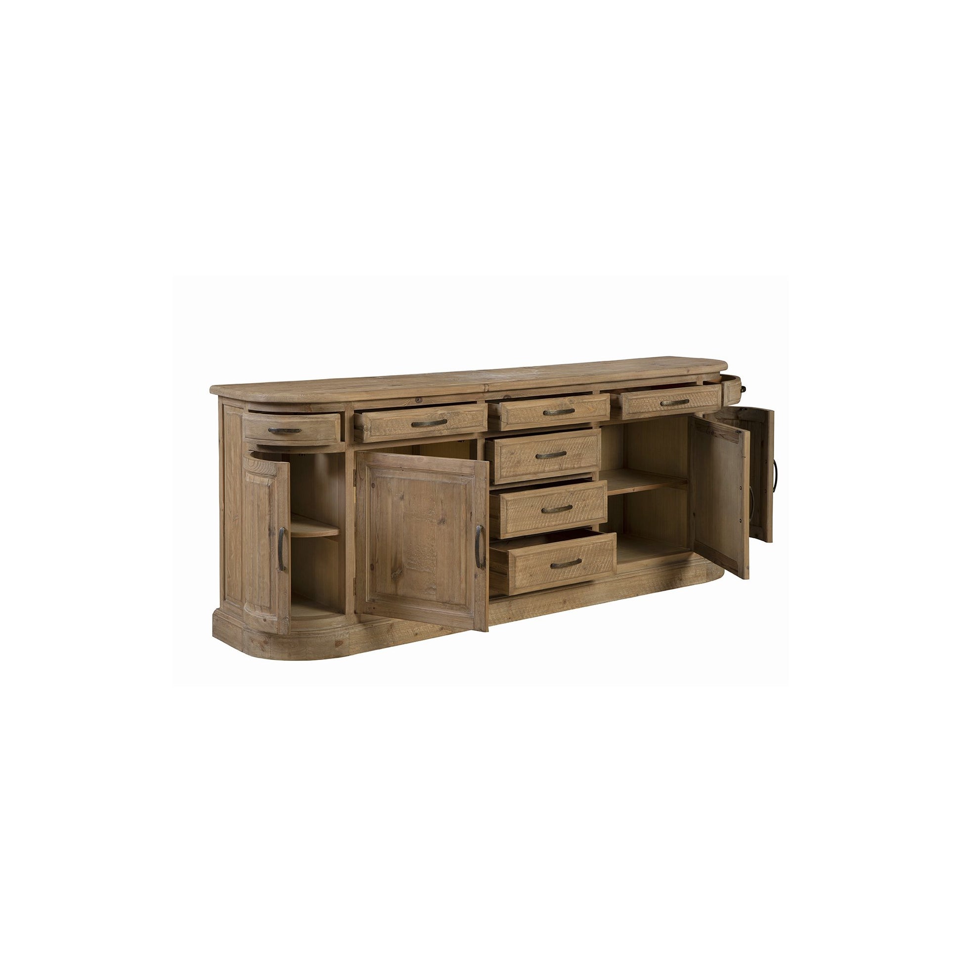 Natural Chelsea Buffet - 86.5' detail view by Furniture Classics at ZIN Home