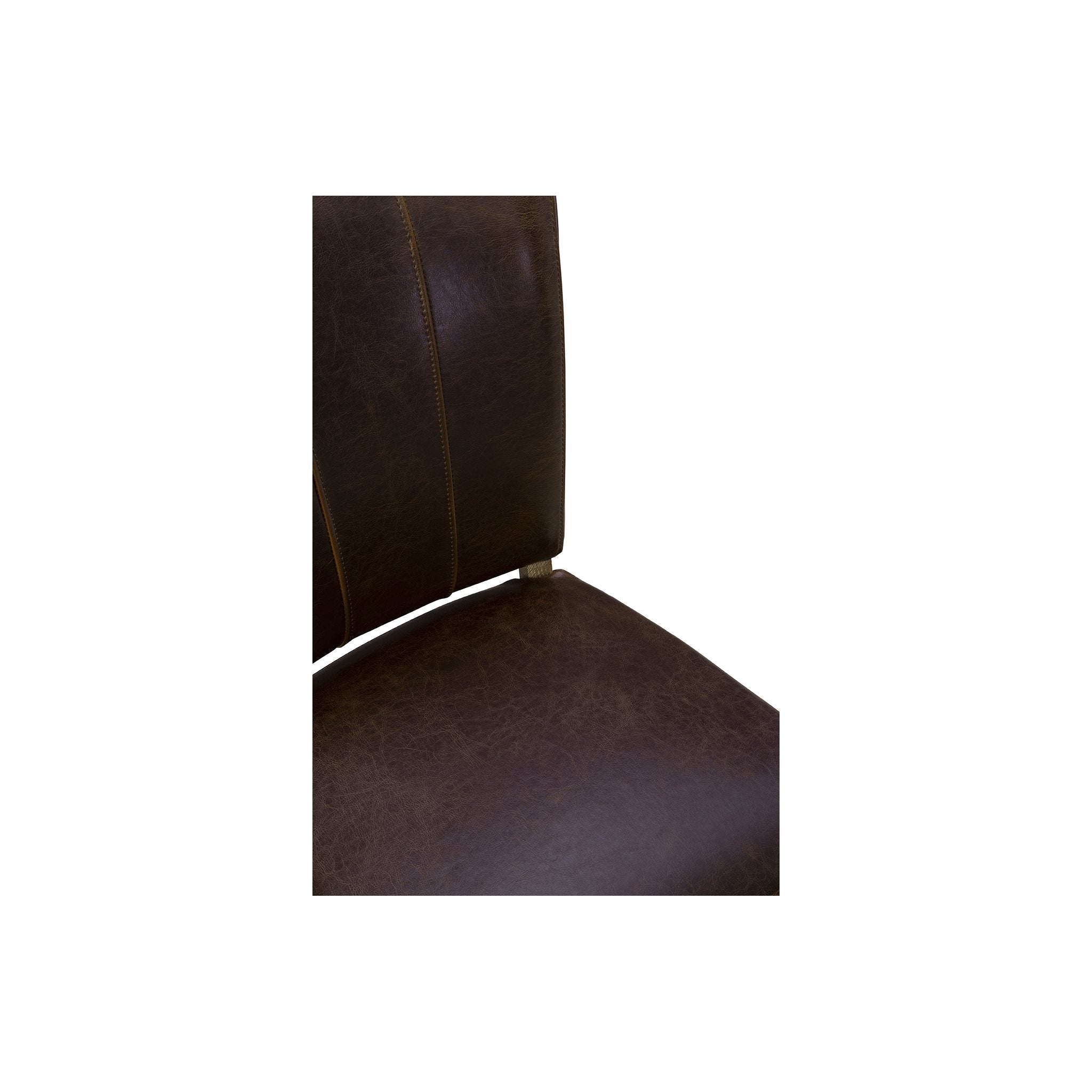 Beale Leather Side Chair - 18.5' detail view by Furniture Classics at ZIN Home