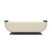 Crete Brushed Gold Paint Bench 60" by Caracole