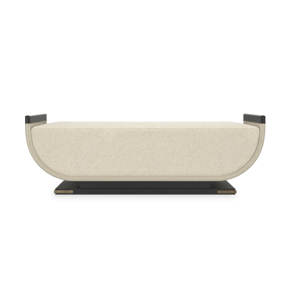 Crete Brushed Gold Paint Bench 60" by Caracole