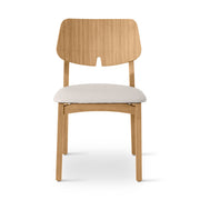 Beth Dining Chair Damasco, Shimmy Cream Vinyl by Urbia - product view