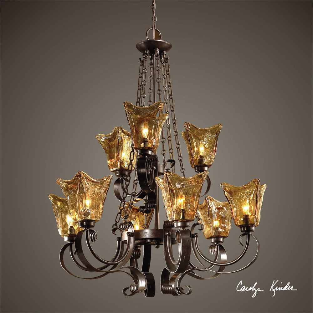 Uttermost Vetraio 9Lt Oil Rubbed Bronze Chandelier