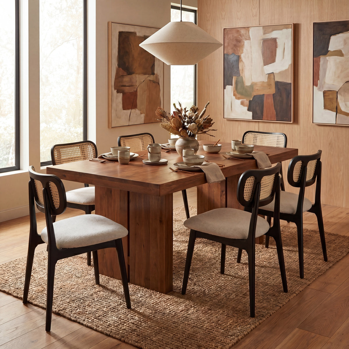 Claudia Cane Dining Chair Ebano, Harvest Natural, Natural Cane by Urbia - detail 6