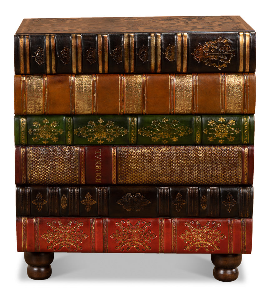 Florentine Books Chairside Chest by Sarreid Ltd - view 2