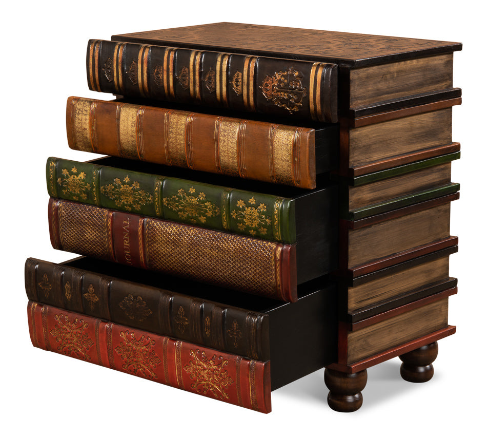 Florentine Books Chairside Chest by Sarreid Ltd - view 3