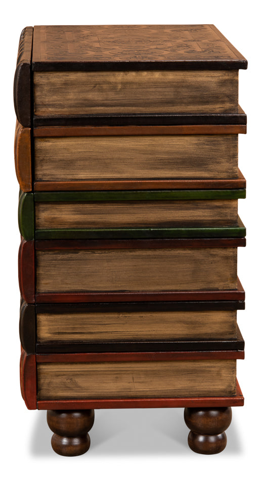Florentine Books Chairside Chest by Sarreid Ltd - view 4