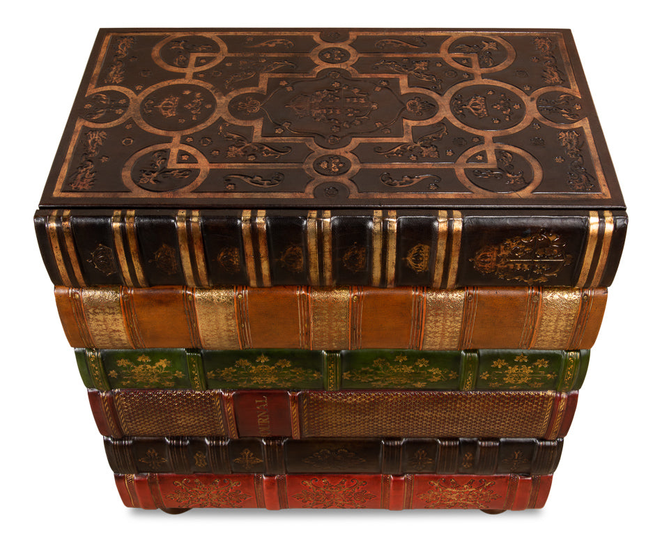 Florentine Books Chairside Chest by Sarreid Ltd - view 7