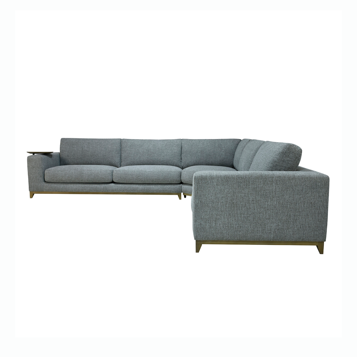 Donovan Upholstered Sectional - Gray