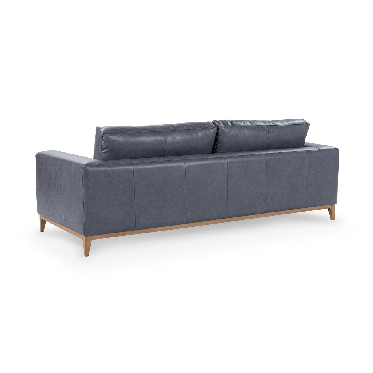 Donovan Perla Fumo Leather Sofa