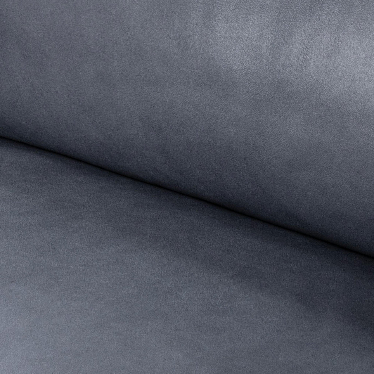 Donovan Perla Fumo Leather Sofa