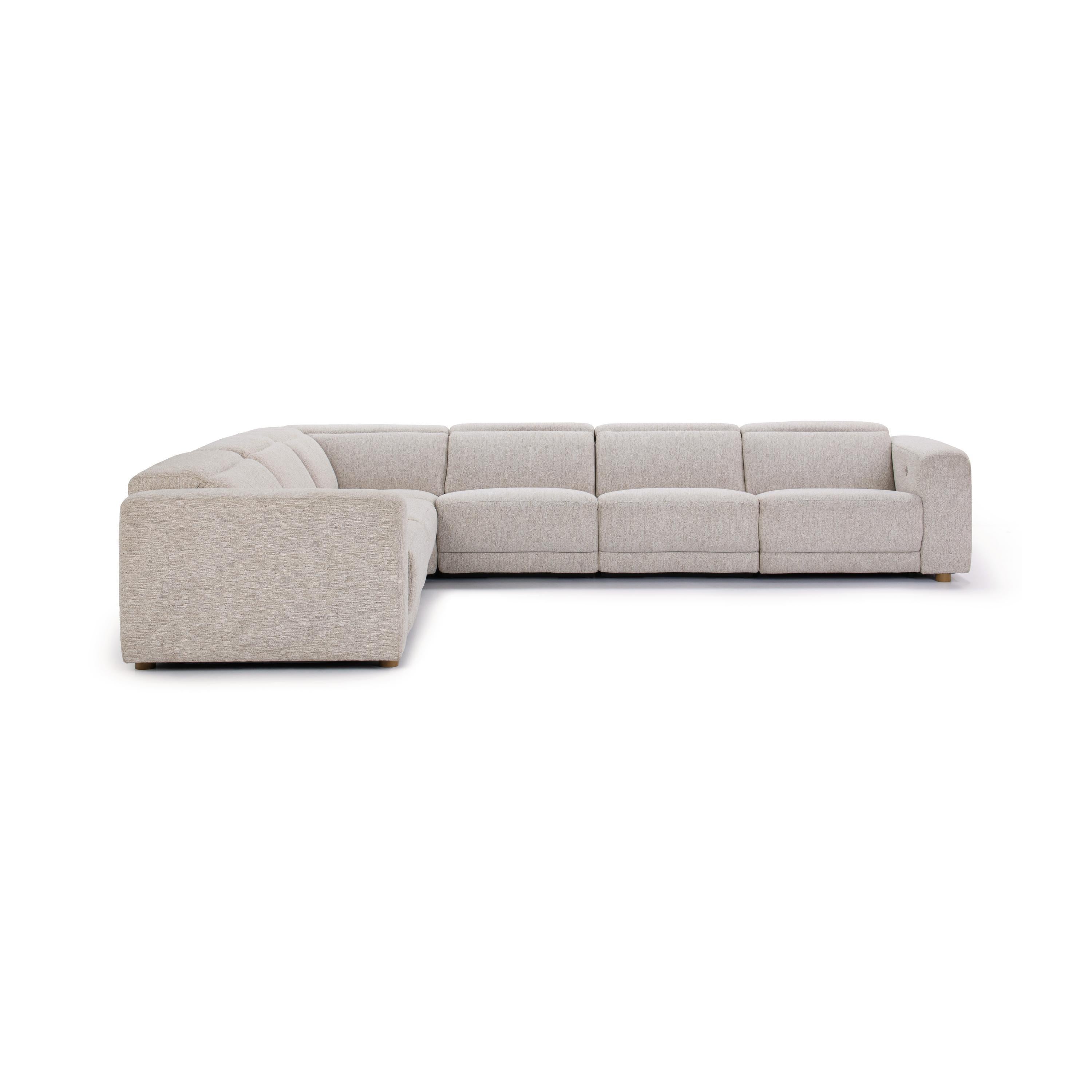 Knoxville 6 Piece Reclining Sectional - Gray