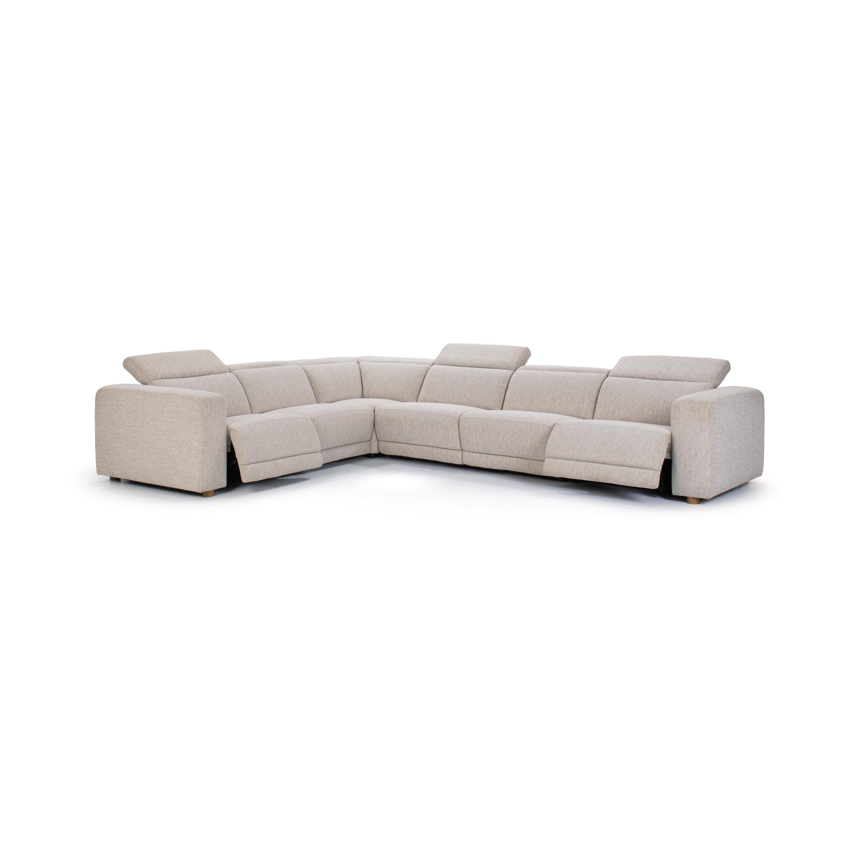 Knoxville 6 Piece Reclining Sectional - Gray