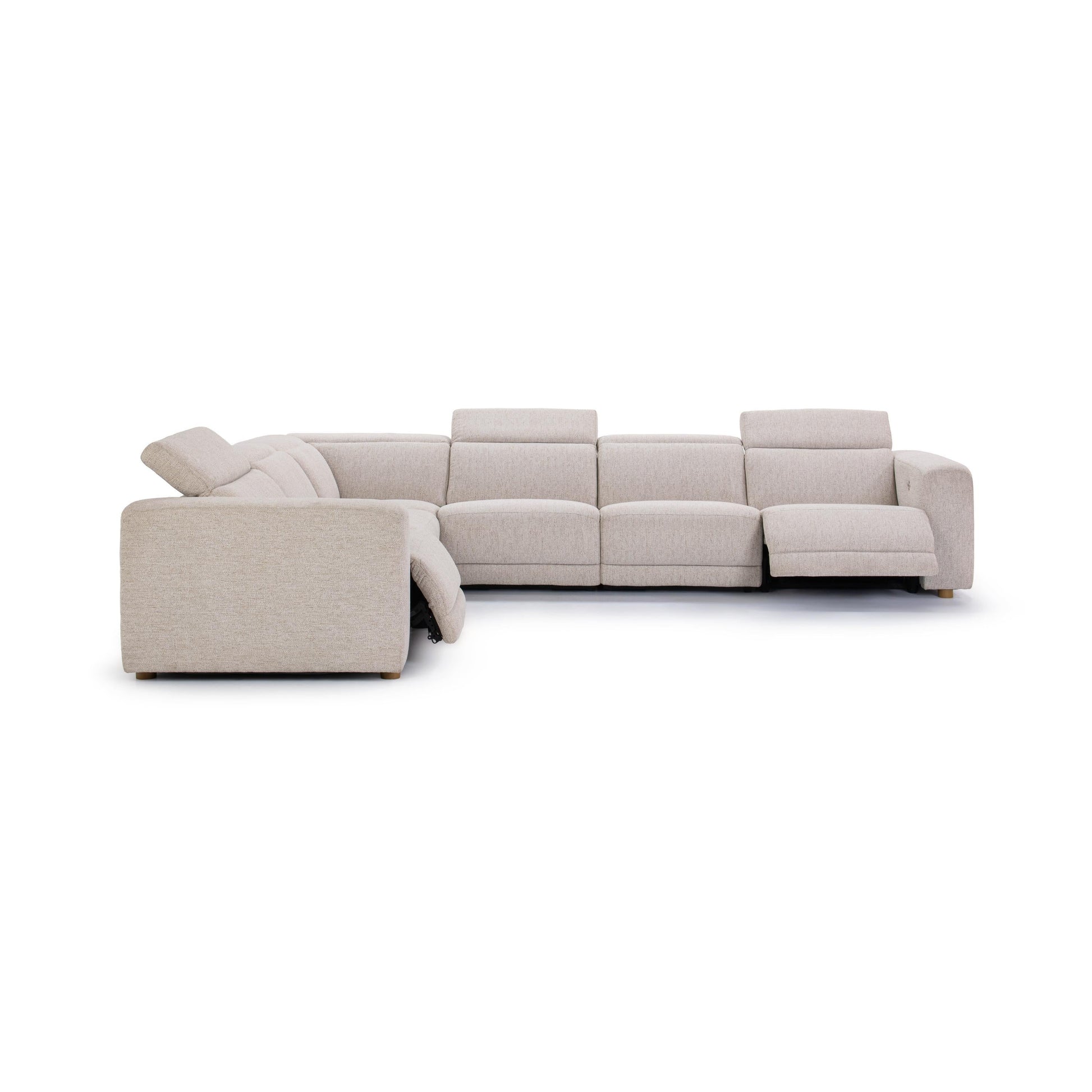 Knoxville 6 Piece Reclining Sectional - Gray