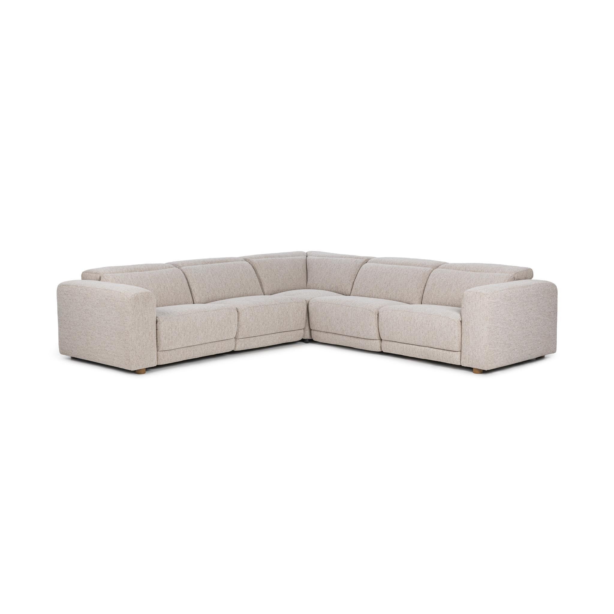 Knoxville 5pc Power Recliner Sectional - Gray
