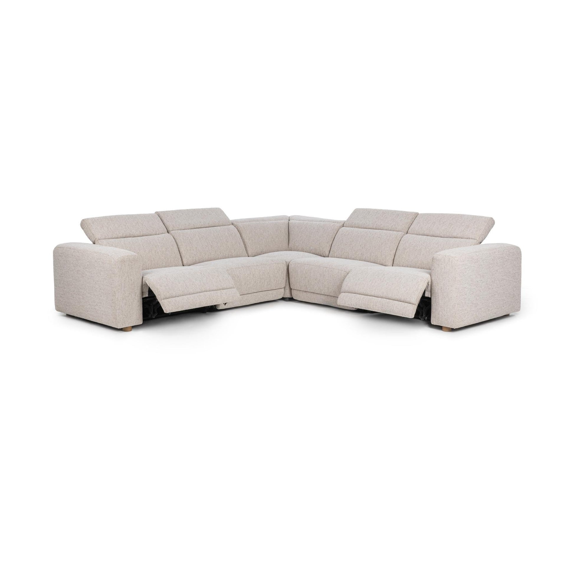 Knoxville 5pc Power Recliner Sectional - Gray