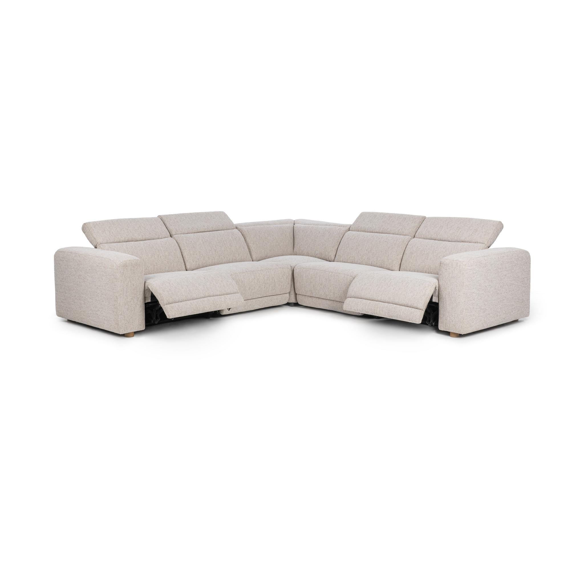 Knoxville 5pc Power Recliner Sectional - Gray