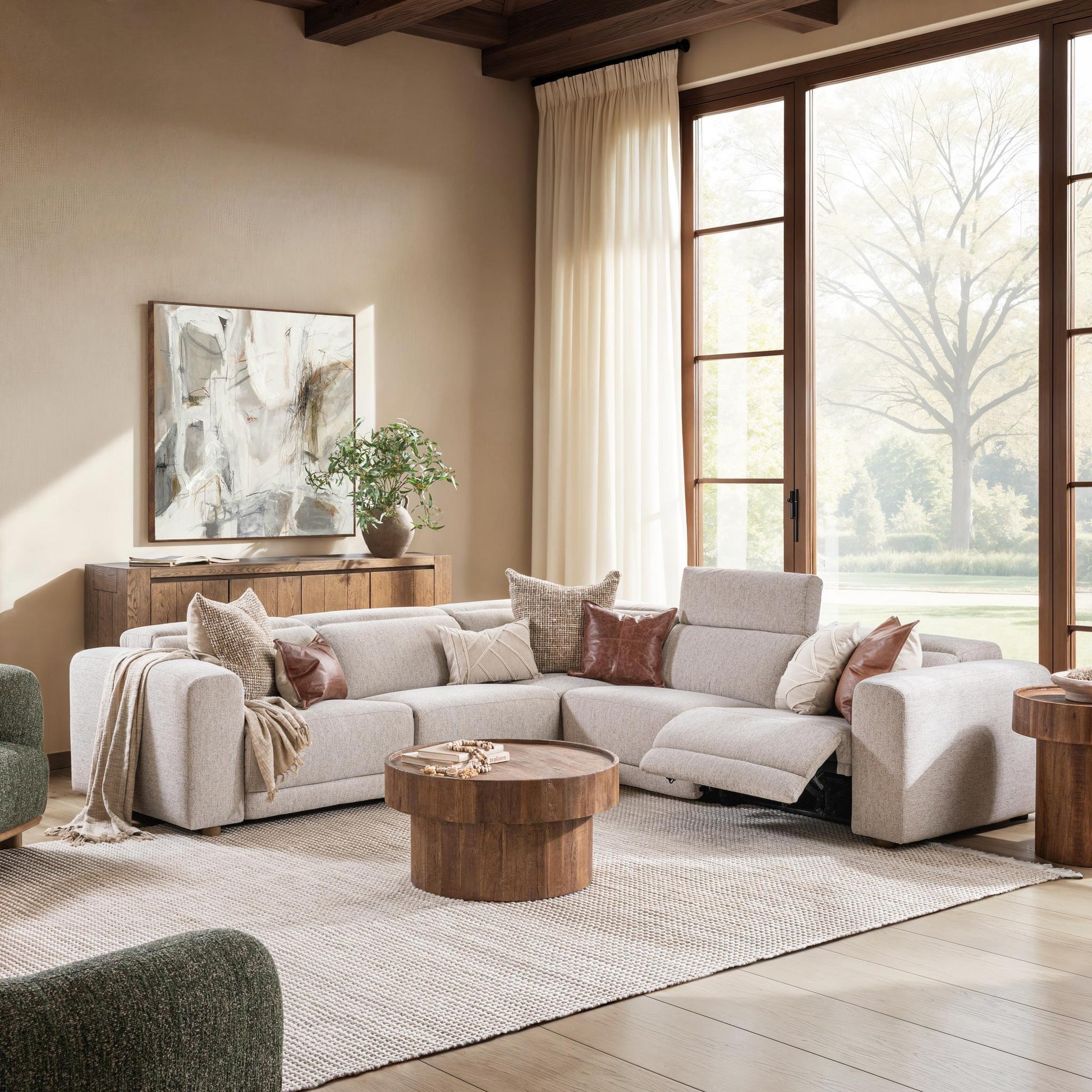 Knoxville 5pc Power Recliner Sectional - Gray