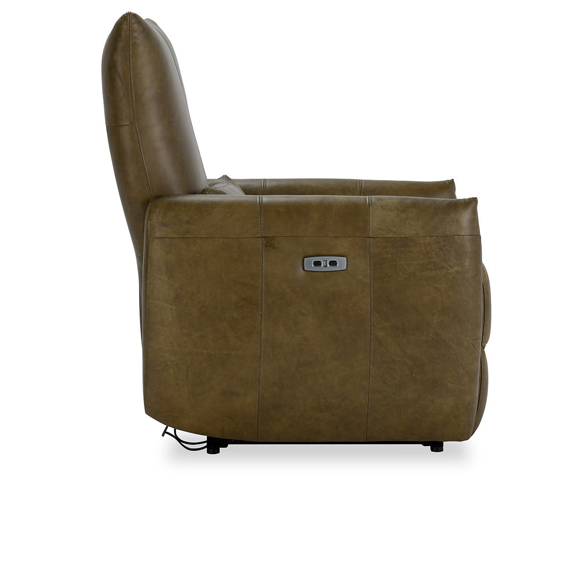 Thaya Leather Power Recliner - Earth Brown
